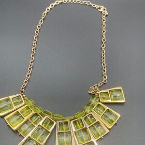 Chunky Lime Green 21" Necklace